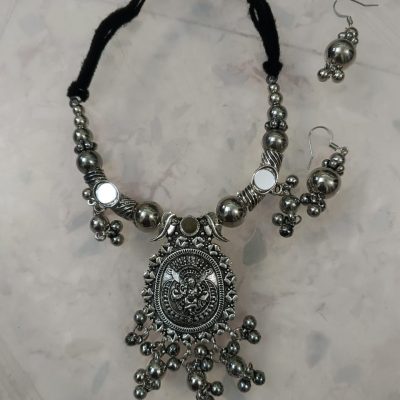 Navratri Garba Dandia Oxidised Jewellery Set