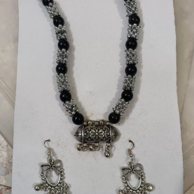 Navratri Garba Dandia Oxidised Jewellery Set