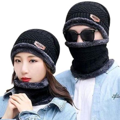 Winter Beanie Hat & Scarf Set