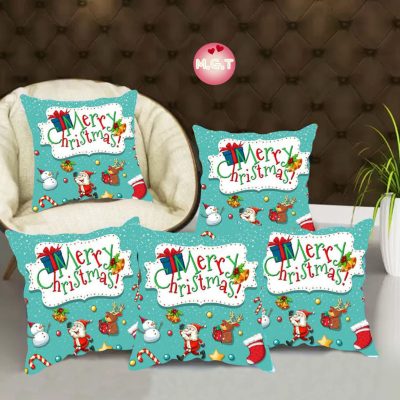 Sofa pillow set of five for merry Christmas