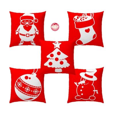 Pillow set in red and white beautiful color combo