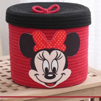 kids Baskets with cartoon in red color