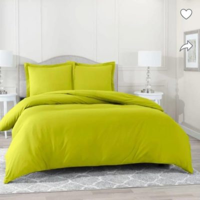 sunlight yellow color Pure satin Soft Bed Sheet with pillow cover