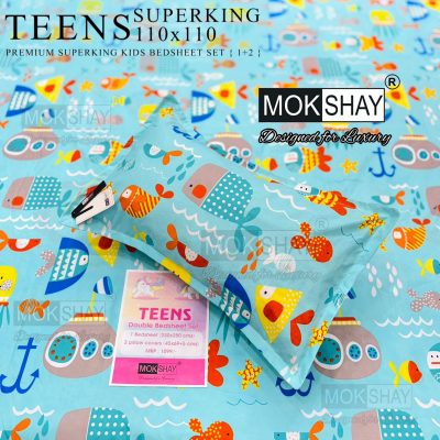 TEENS SUPERKING BED SHEET (MOKSHAY)