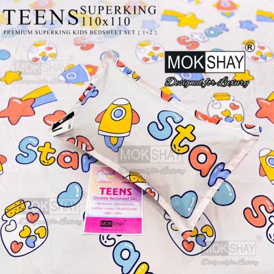 TEENS SUPERKING BED SHEET (MOKSHAY)