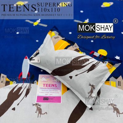 TEENS SUPERKING BED SHEET (MOKSHAY)