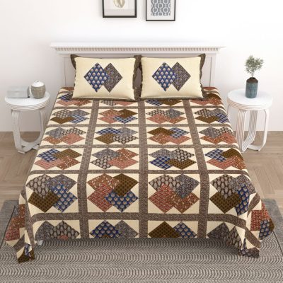 bed sheet squares cube Design