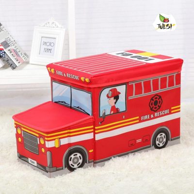 school bus storage bag red color