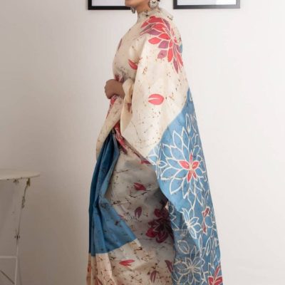 beautiful looking Chanderi Cotton saree