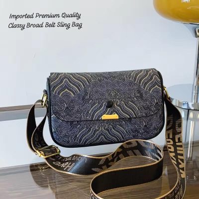 Classy Broad Belt Sling Bag