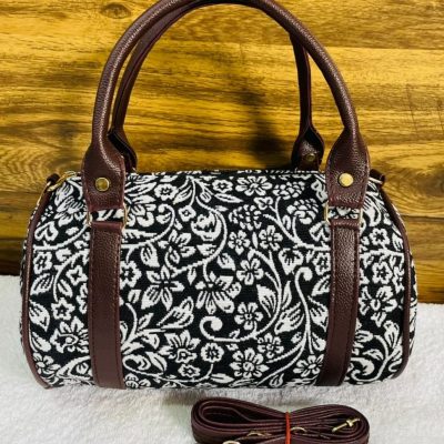 JACQUARD ROUND SLING BAG