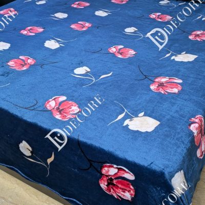 Printed double bed sheet set with pillow cover