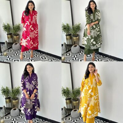 Pure Cotton Kurta Pant palazzo